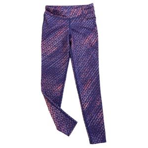 CHAMPION 9 geometric purple pink leggings size 6/6X